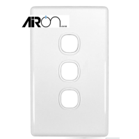 Three Gang No Switch - White Cover